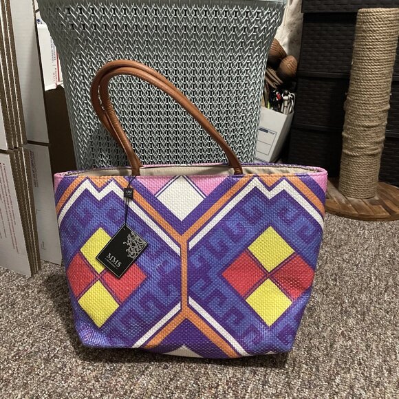 MMS Design Studio Diamond Days Shoulder Purse, Multi-Colored - NWT - Picture 2 of 8